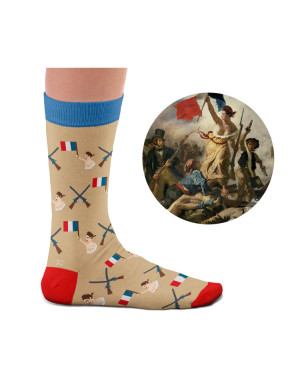 Sock Affairs : Chaussettes d'après « La liberté guidant le peuple » d'Eugène Delacroix