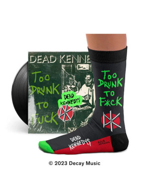 sock affairs : Chaussettes d'après le single « Too drunk to Fuck » de Dead Kennedys