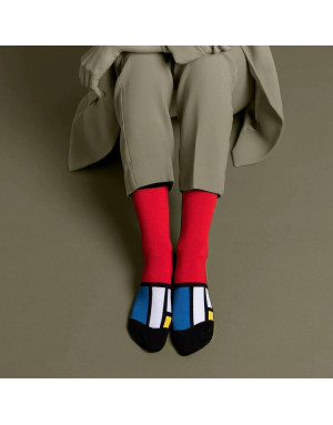 Sock Affairs : Chaussettes d'après l'oeuvre  Composition 2 de Mondrian
