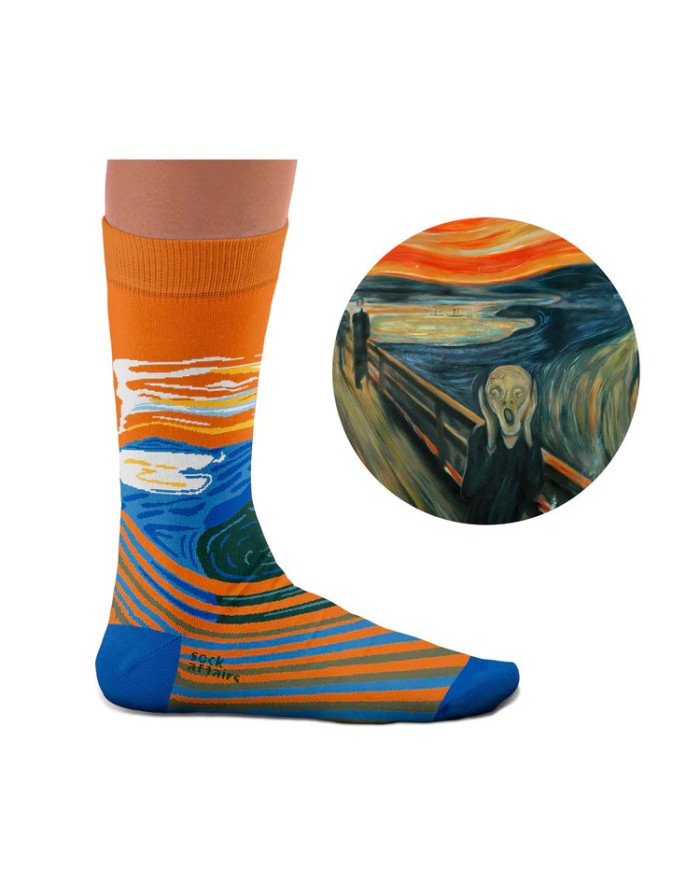 Sock Affairs : Chaussettes d'après "Le Cri" d'Edvard Munch