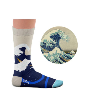 Sock Affairs : Chaussettes d'après la grande Vague d'Hokusai