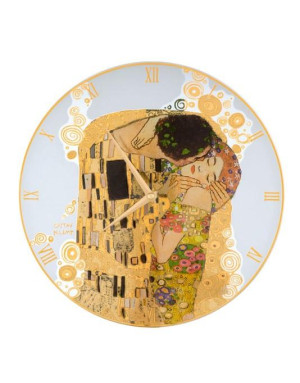 Goebel : Horloge murale, Le Baiser de Klimt, 30 Cm