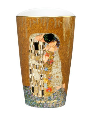 Goebel : Vase en porcelaine, Le Baiser de Klimt, 19 Cm