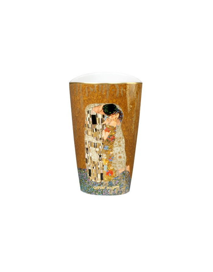 Goebel : Vase en porcelaine, Le Baiser de Klimt, 19 Cm