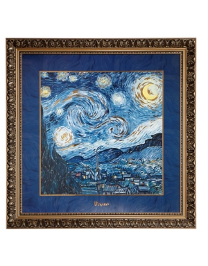 Goebel : Tableau La Nuit Etoile V.Gogh 68 X 68 Cm