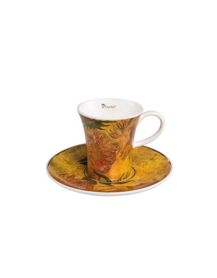 Goebel : Paire tasse Espresso, Les Tournesols I de Van Gogh