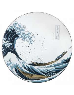 Goebel : Tableau rond, La grande Vague d'Hokusai