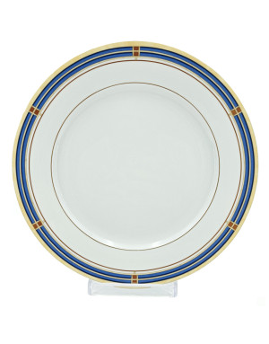 Mandarin bleu, assiette plate 27 cm