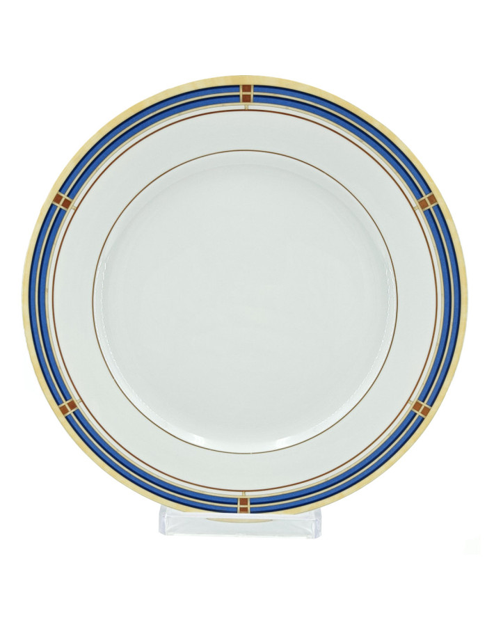 Mandarin bleu, assiette plate 27 cm
