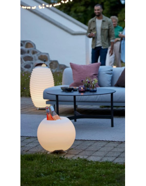Kooduu : Sphere Silver Enceinte Bluetooth lampe LED Seau à champagne 