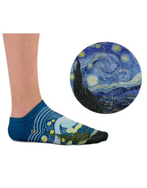 Sock Affairs : Socquettes d'après l'oeuvre La Nuit Etoilée de Van Gogh