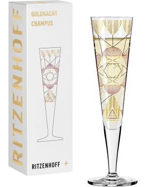 Ritzenhoff : Champus, géométrie florale Flûte à champagne de W.Bohr