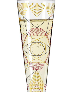 Ritzenhoff : Champus, géométrie florale Flûte à champagne de W.Bohr