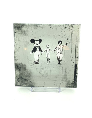 Eicie : Feeling de Banksy, Tableau 20x20 Cm