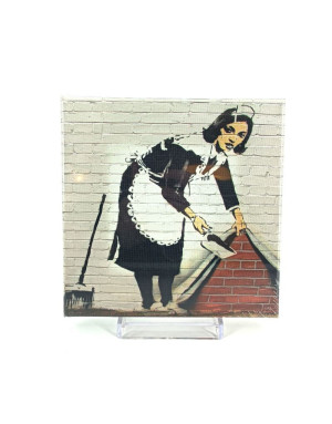 Eicie : Sweep it under the Carpet par Banksy, Tableau 20x20 Cm
