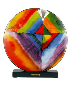 Goebel : Grand vase rond sur socle, Etude de couleurs par Kandinsky