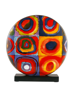 Goebel : Grand vase rond sur socle, Etude de couleurs par Kandinsky