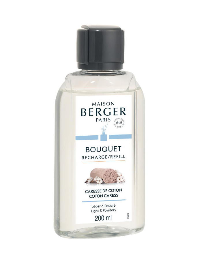 Maison Berger : Caresse de coton, recharge 200 ml pour bouquet parfumé