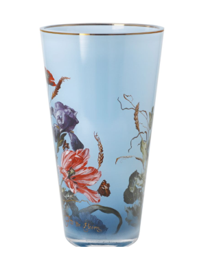 Goebel : Vase en verre, Fleurs d'été par De Heem 20 cm 