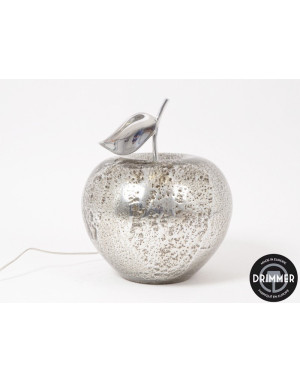 Drimmer : Manzana, Lampe à poser pomme argent, 40 cm
