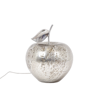 Drimmer : Manzana, Lampe à poser pomme argent, 40 cm