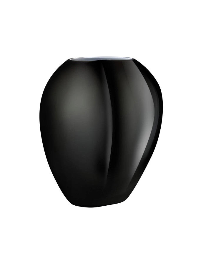 Nude : Satin, Grand vase noir sculptural Design Alejandro Ruiz