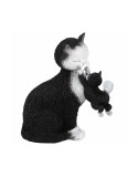 Chat Dubout - Les jours heureux noir, figurine 11 cm