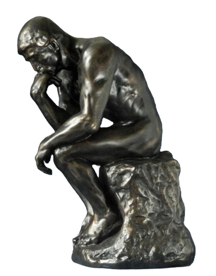 Parastone : Sculpture Le Penseur de Rodin, Reproduction de  23 Cm