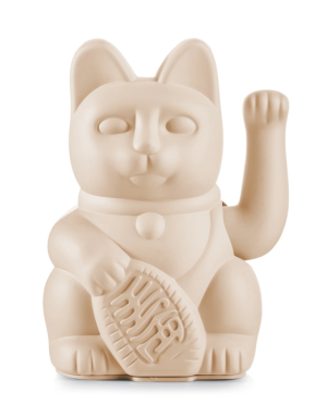 Maneki Neko - Lucky Cat Ocre, chat porte-bonheur japonais