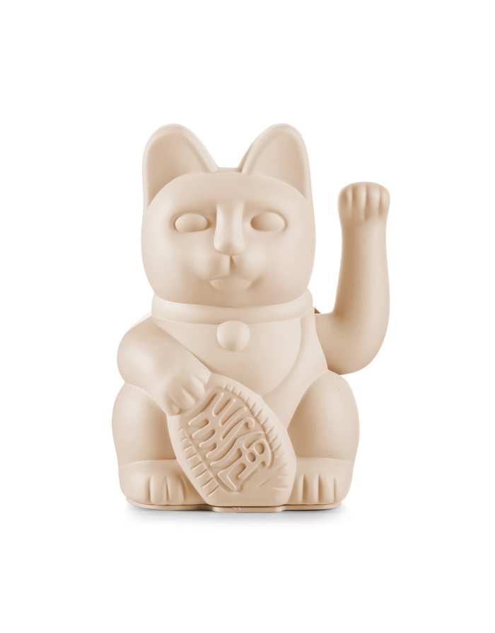 Maneki Neko - Lucky Cat Ocre, chat porte-bonheur japonais