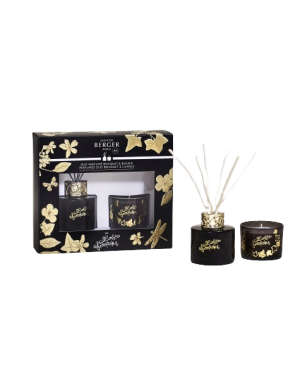 Maison Berger :  Lolita Lempicka-  bouquet Parfumé + Bougie, noir