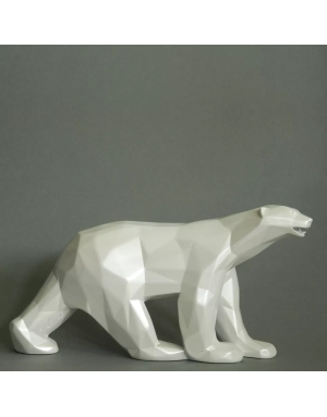 Parastone : Sculpture, Ours blanc de Pompon vu par Orlinski