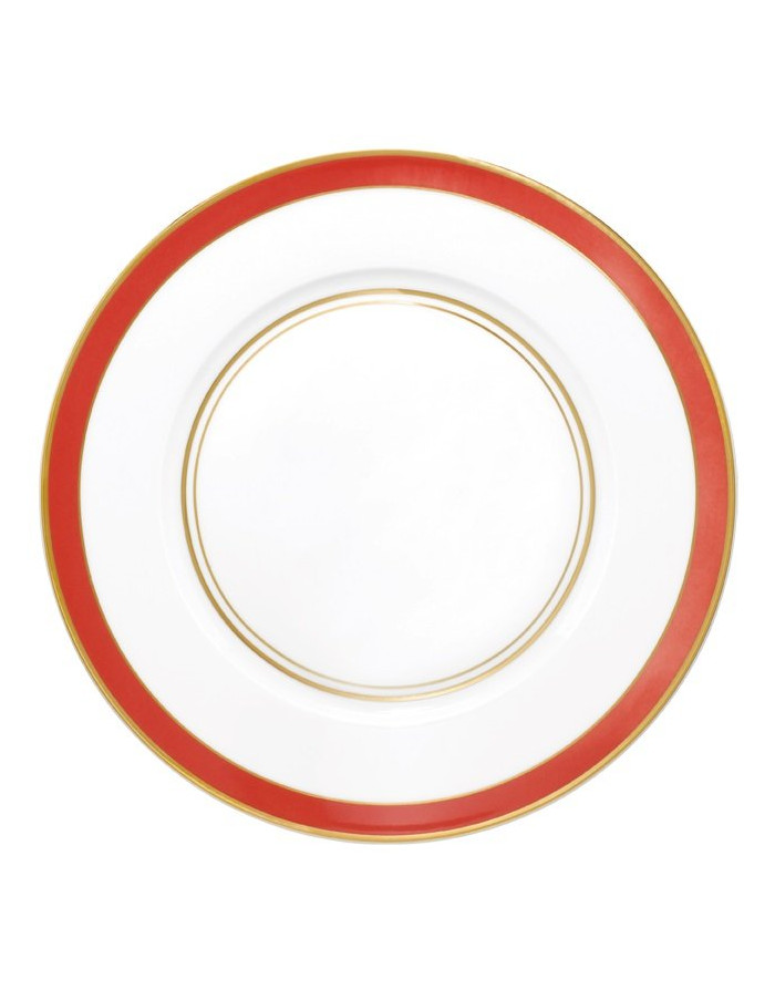 Cristobal Rouge - Assiette dîner 27 cm n°1 porcelaine